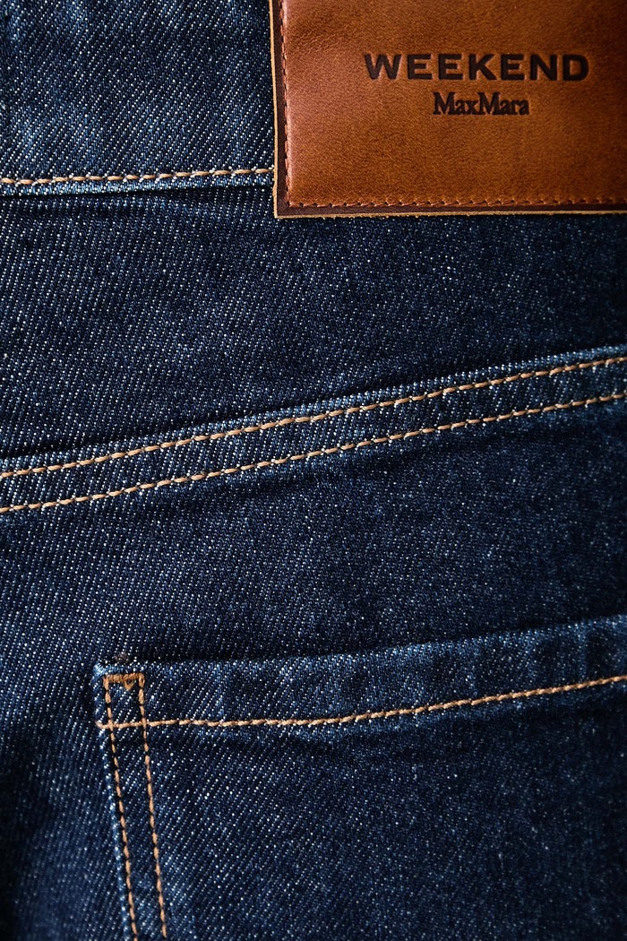 Jeansy straight damskie WKDLINCE Weekend Max Mara 2625186012600 niebieski
