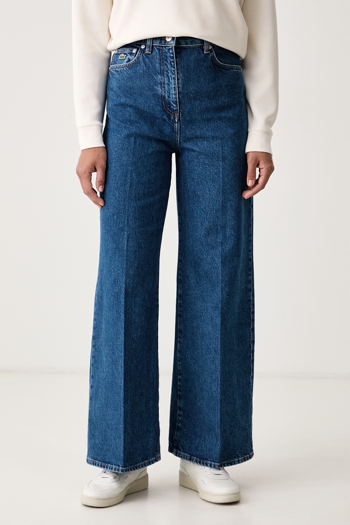 Lacoste Jeansy damskie niebieski HF8402