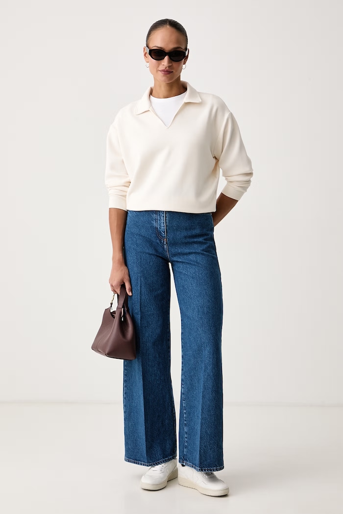 Lacoste Jeansy damskie HF8402 niebieski AW26