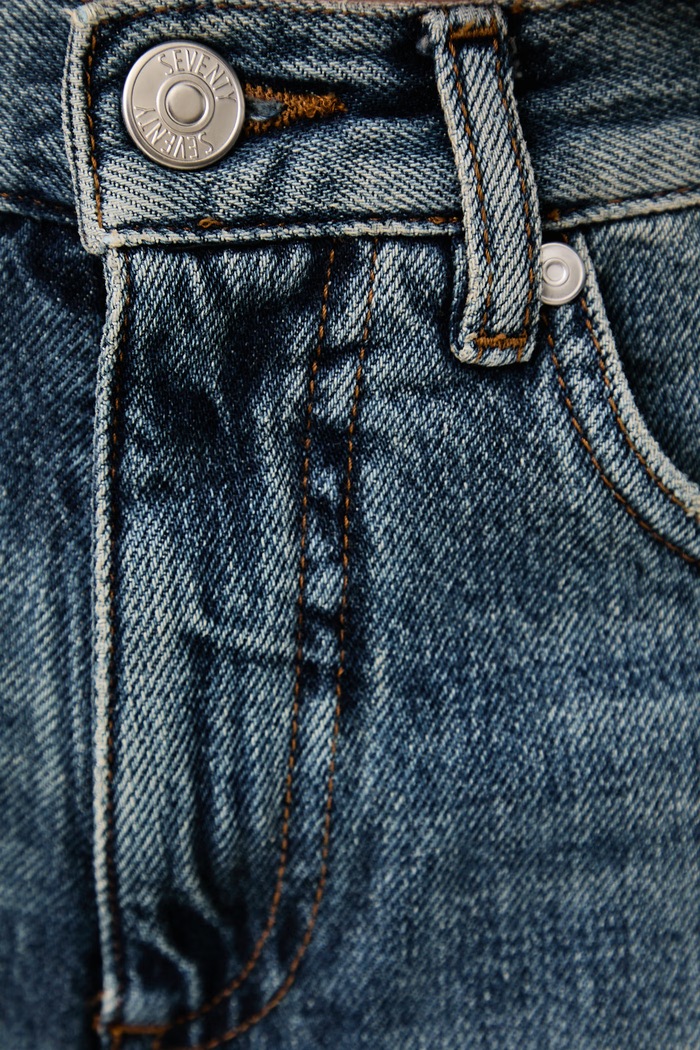 Jeansy straight damskie Seventy Venezia PD0166.240317 niebieski