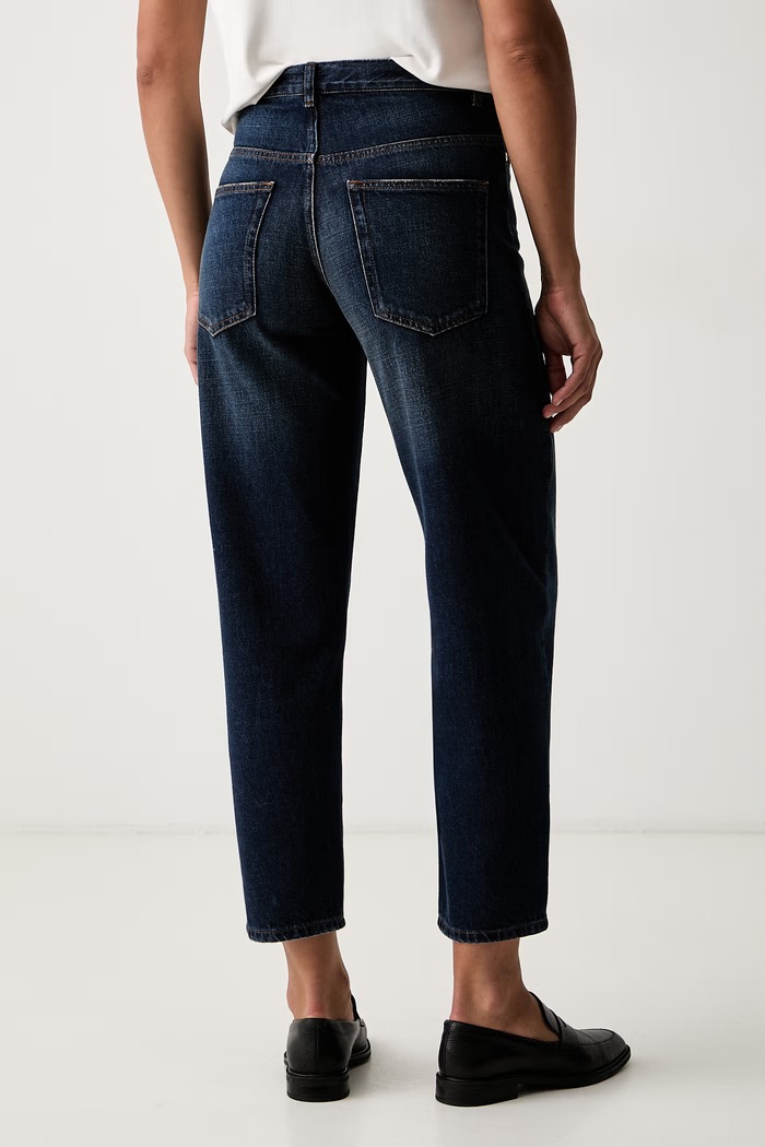 Odzież Seventy Venezia jeansy relaxed fit damskie PD0165.240317 granatowy