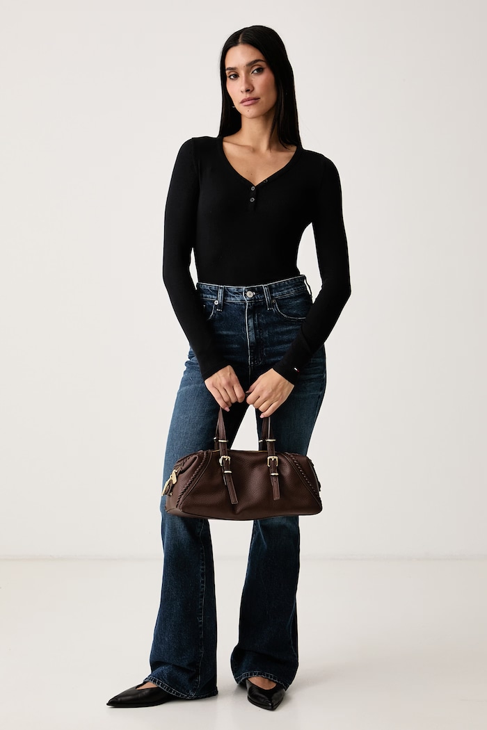 Tommy Jeans Jeansy bootcut damskie DW0DW23816 granatowy AW26