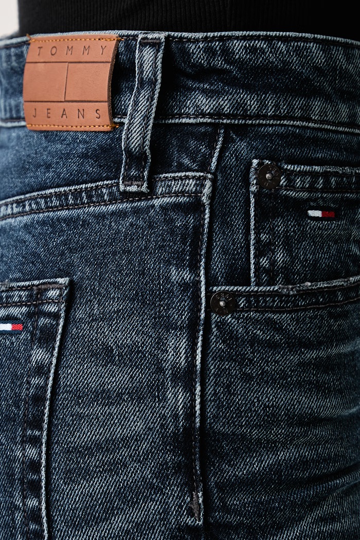 Jeansy bootcut damskie Tommy Jeans DW0DW23816 granatowy