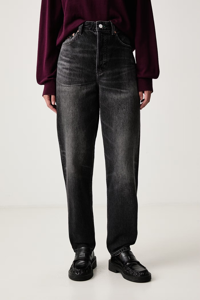 Tommy Jeans Mom fit traperice za žene crna DW0DW23202