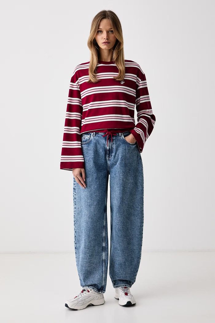 Tommy Jeans τζιν βρεφικά DW0DW23935 μπλε AW26