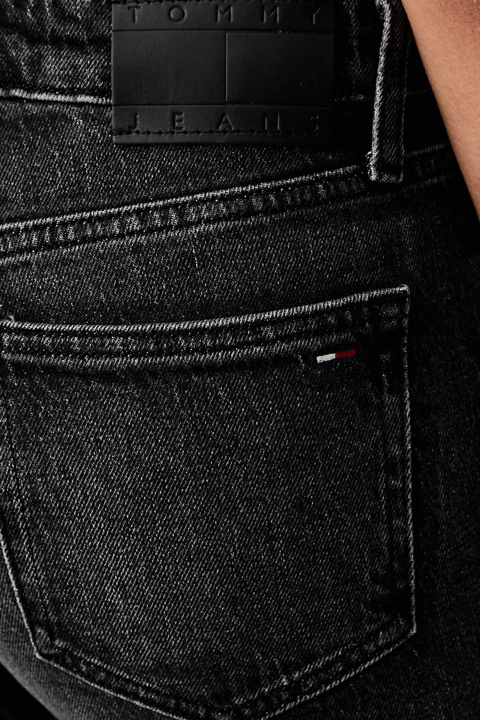 Tommy Jeans jeansy slim fit damskie czarny DW0DW23570