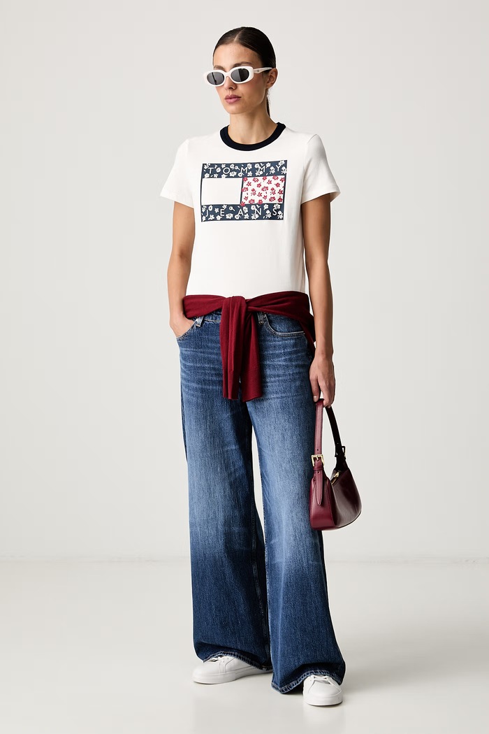 Tommy Jeans loose kavbojke ženske DW0DW23565 mornarsko modra AW26