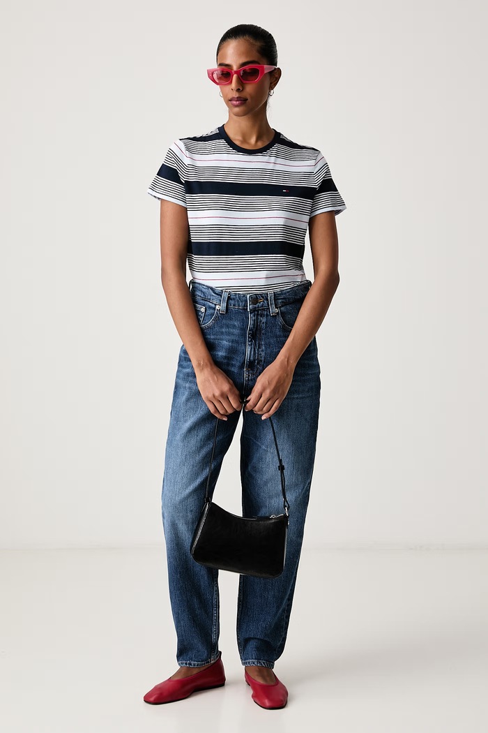 Tommy Jeans Traperice za žene DW0DW23513 mornarsko plava AW26