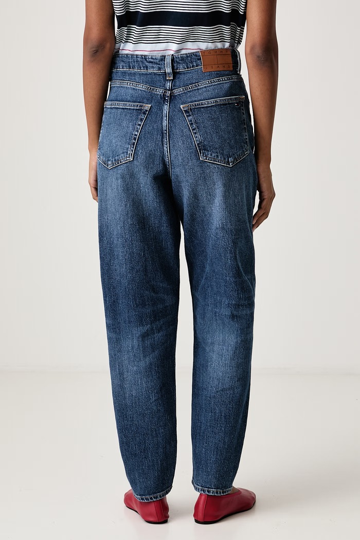 Odjeća Tommy Jeans Traperice za žene DW0DW23513 mornarsko plava