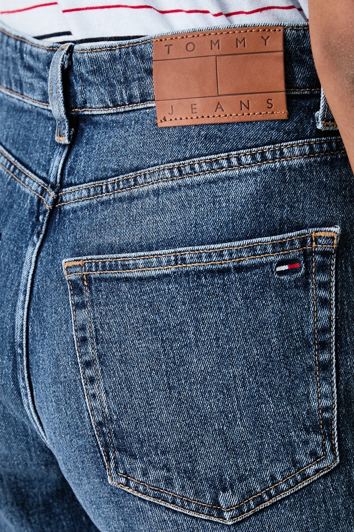 Traperice za žene Tommy Jeans DW0DW23513 mornarsko plava
