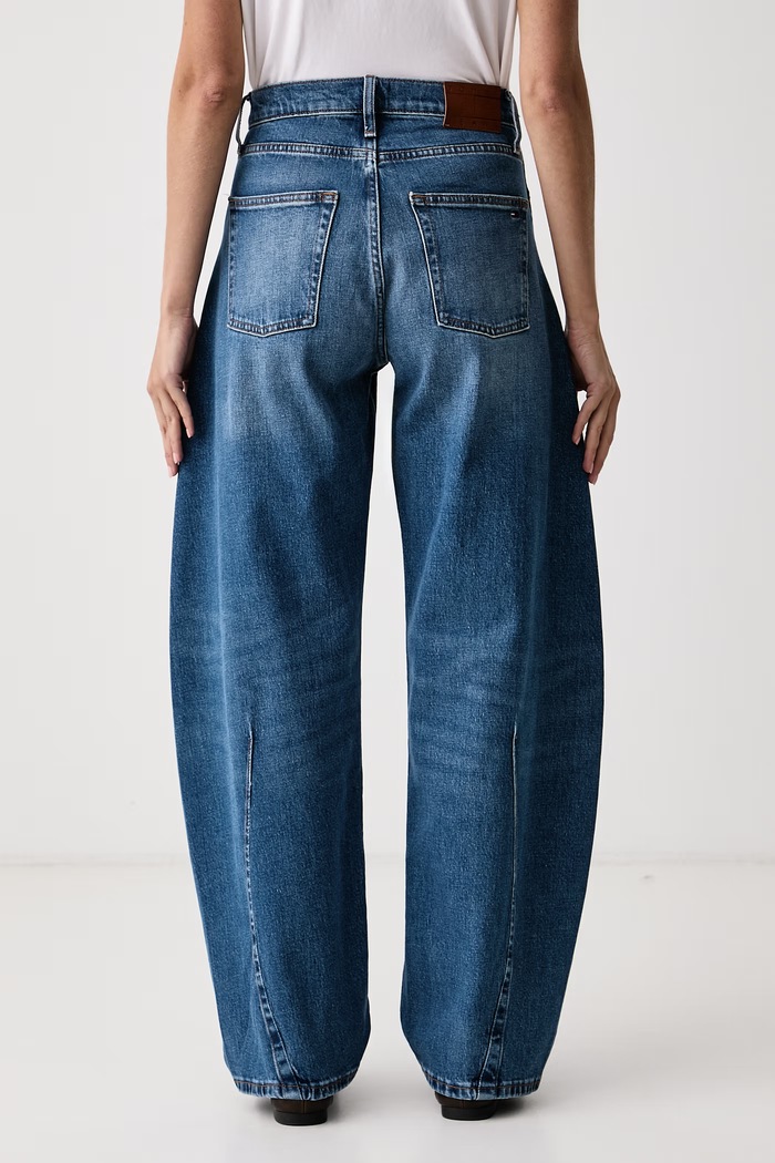 Ρούχα Tommy Jeans barrel γυναικεία DW0DW23508 μπλε