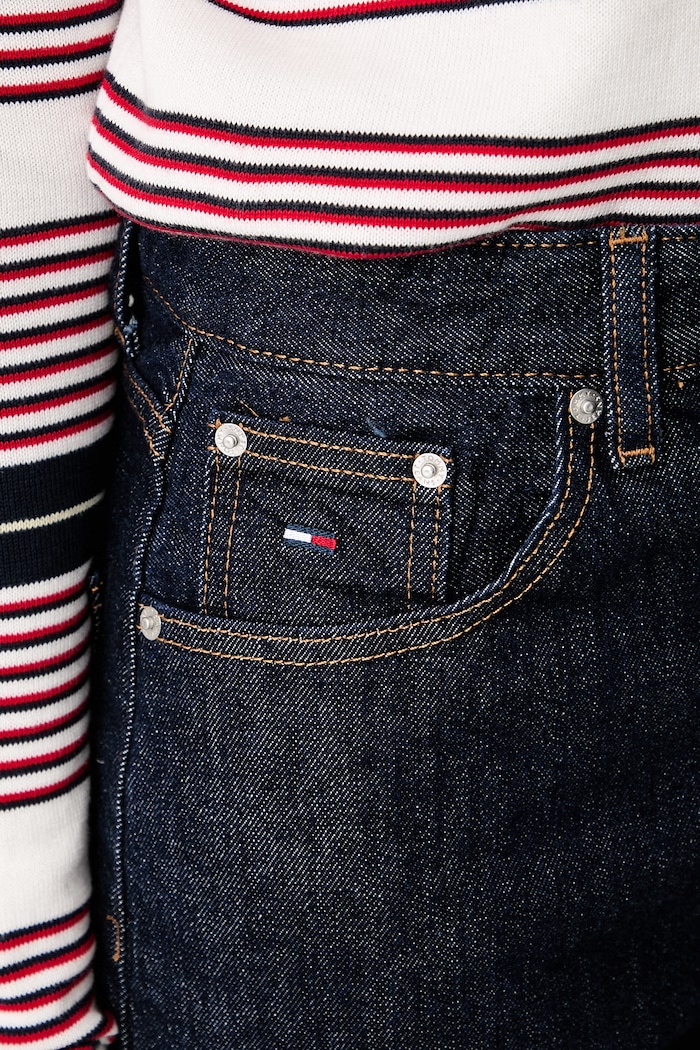 Tommy Jeans jeansy tapered damskie granatowy DW0DW23497
