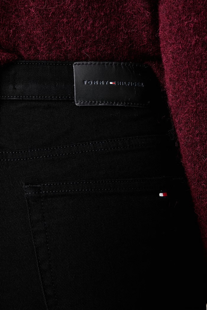 Tommy Hilfiger jeansy bootcut damskie czarny WW0WW52890