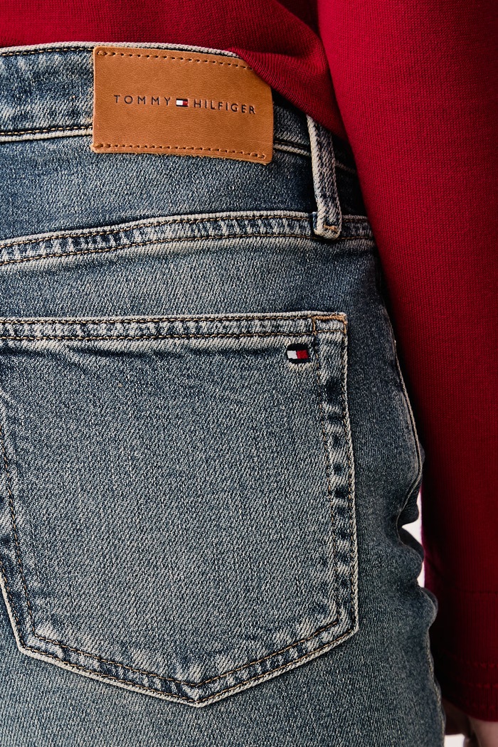 Rifle slim fit dámske Tommy Hilfiger WW0WW52184 modrá