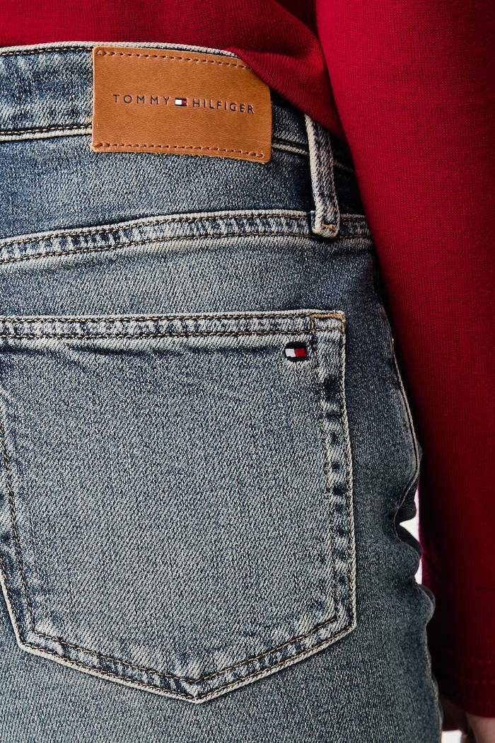 Rifle slim fit dámske Tommy Hilfiger WW0WW52184 modrá
