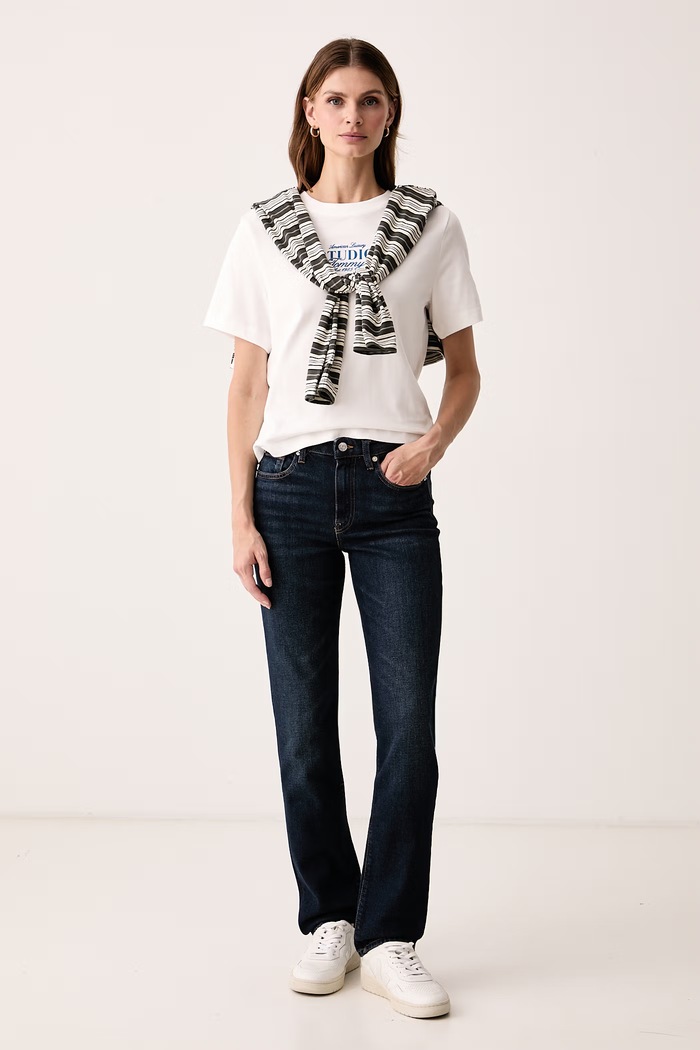 Tommy Hilfiger Rifle slim fit dámske WW0WW52184 tmavomodrá AW26