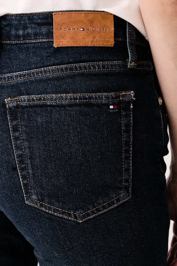 Rifle slim fit dámske Tommy Hilfiger WW0WW52184 tmavomodrá