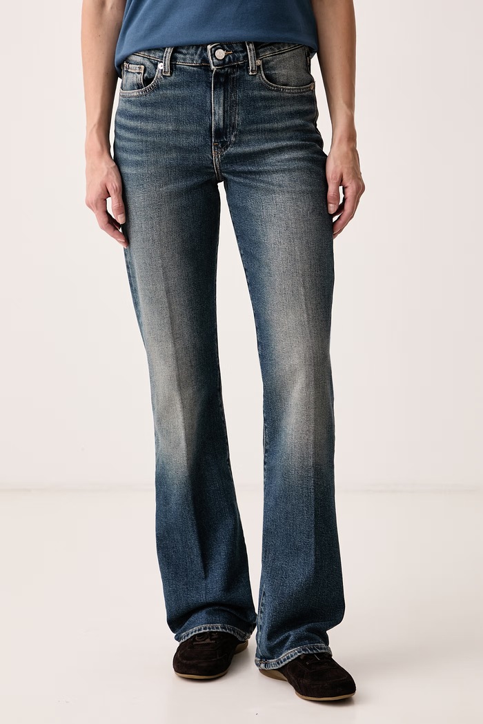 Tommy Hilfiger Bootcut traperice za žene plava WW0WW52183
