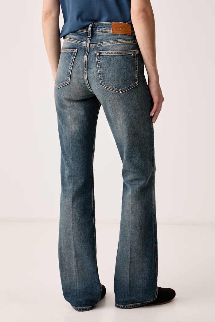 Odjeća Tommy Hilfiger Bootcut traperice za žene WW0WW52183 plava
