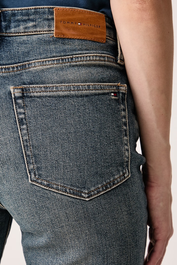 Bootcut traperice za žene Tommy Hilfiger WW0WW52183 plava