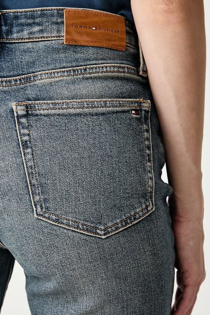 Jeansy bootcut damskie Tommy Hilfiger WW0WW52183 niebieski