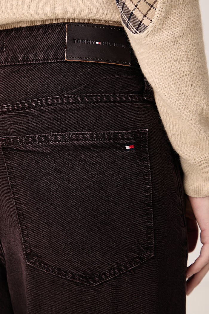 Wide leg traperice za žene Tommy Hilfiger WW0WW51404 smeđa