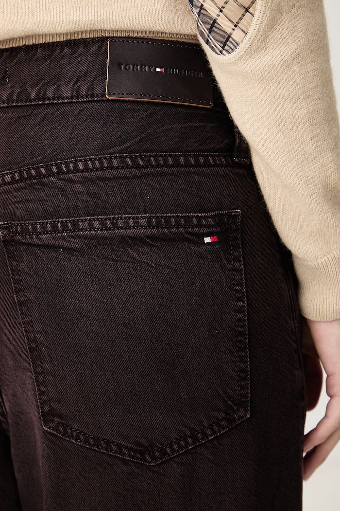 Rifle wide leg dámske Tommy Hilfiger WW0WW51404 hnedá