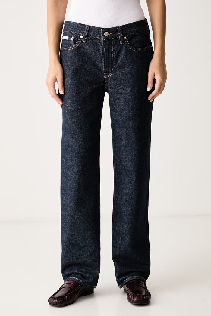 Calvin Klein Jeans Straight traperice za žene mornarsko plava LV047H935G