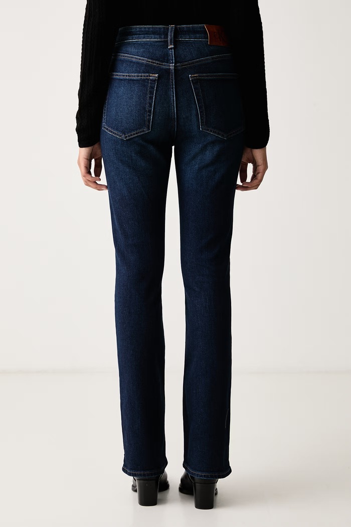 Ρούχα Calvin Klein Jeans Τζιν flare γυναικεία LV047H763G σκούρο μπλε