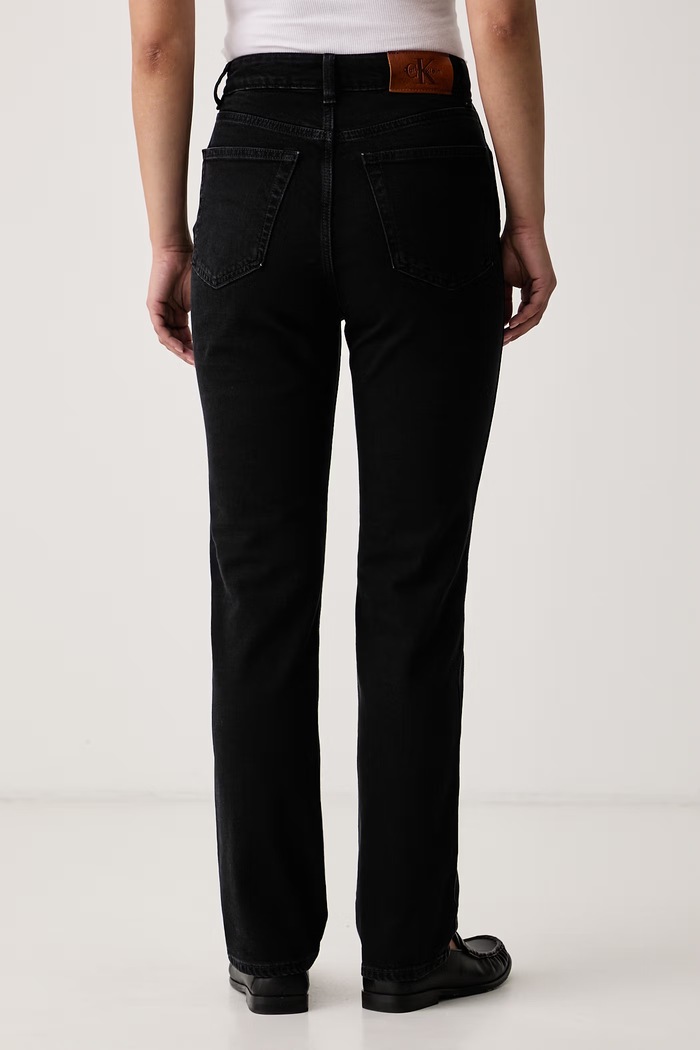 Odzież Calvin Klein Jeans Jeansy slim fit damskie LV047H736G czarny
