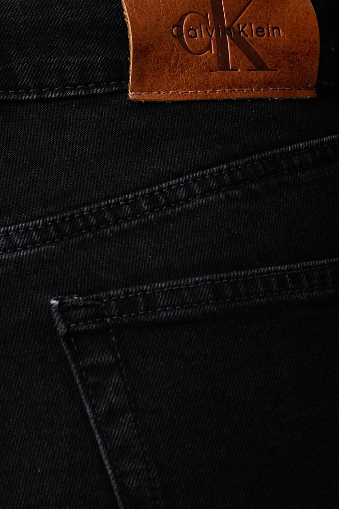 Jeansy slim fit damskie Calvin Klein Jeans LV047H736G czarny