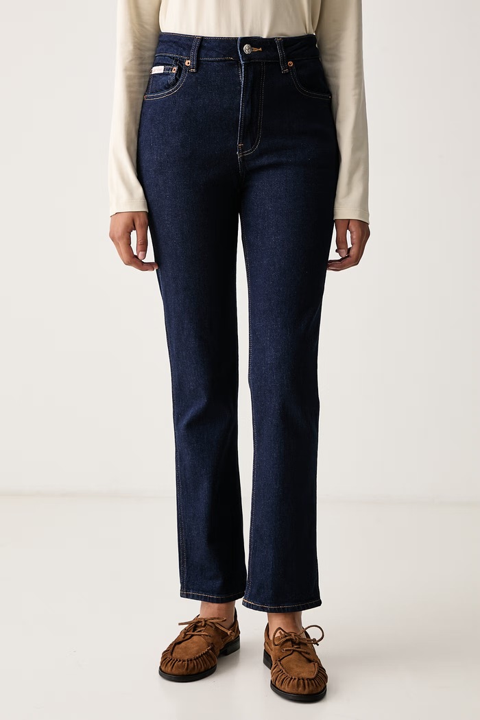 Calvin Klein Jeans Slim kavbojke ženske mornarsko modra LV047H735G