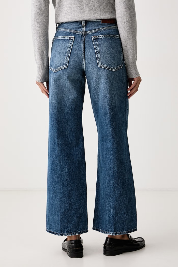 Ρούχα Calvin Klein Jeans Τζιν wide leg γυναικεία LV047H707G μπλε