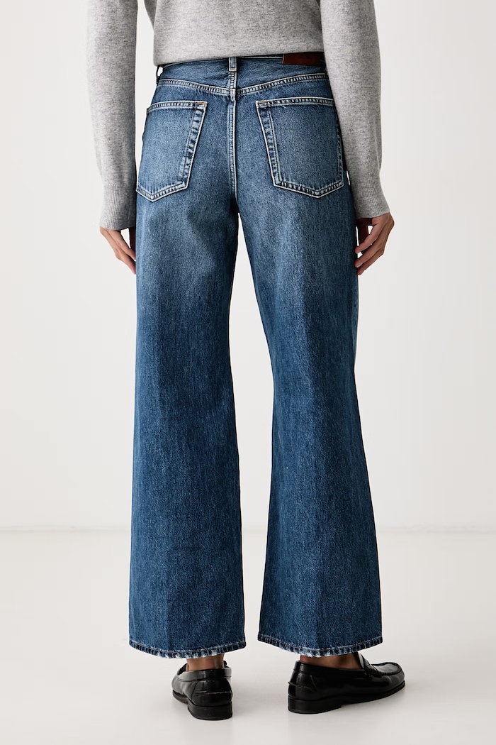 Ρούχα Calvin Klein Jeans Τζιν wide leg γυναικεία LV047H707G μπλε