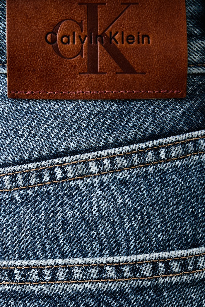 Τζιν wide leg γυναικεία Calvin Klein Jeans LV047H707G μπλε