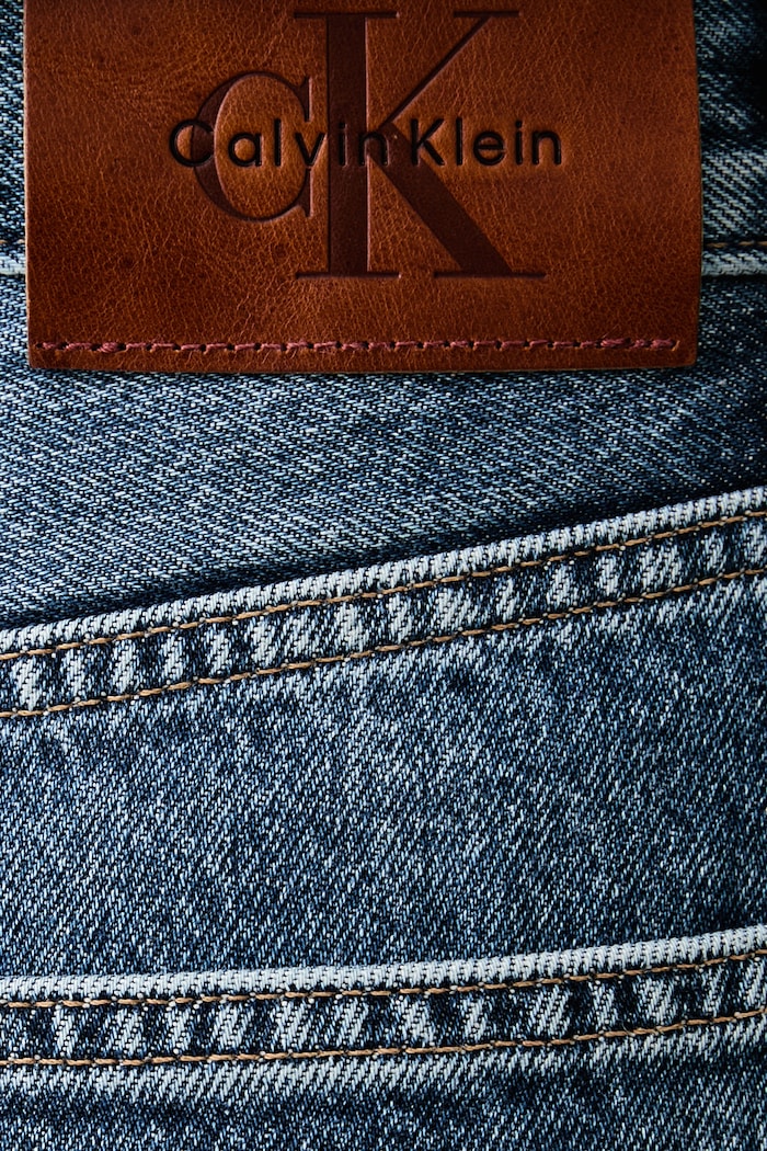 Τζιν wide leg γυναικεία Calvin Klein Jeans LV047H707G μπλε
