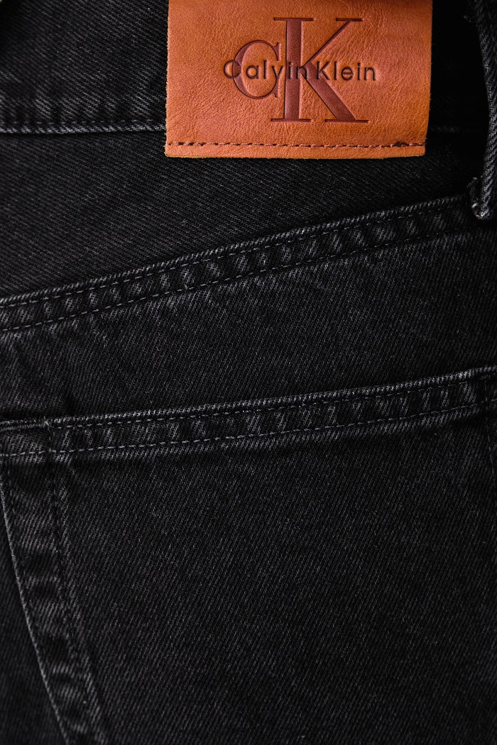Wide leg traperice za žene Calvin Klein Jeans LV047H706G crna
