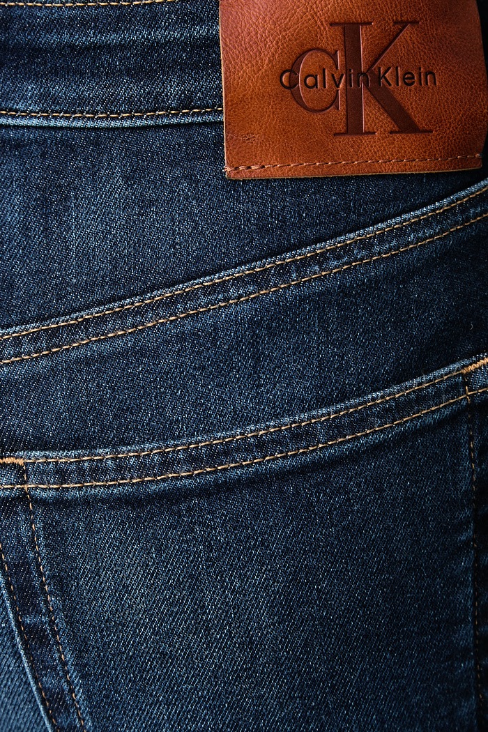 Skinny γυναικεία Calvin Klein Jeans LV047H700G σκούρο μπλε