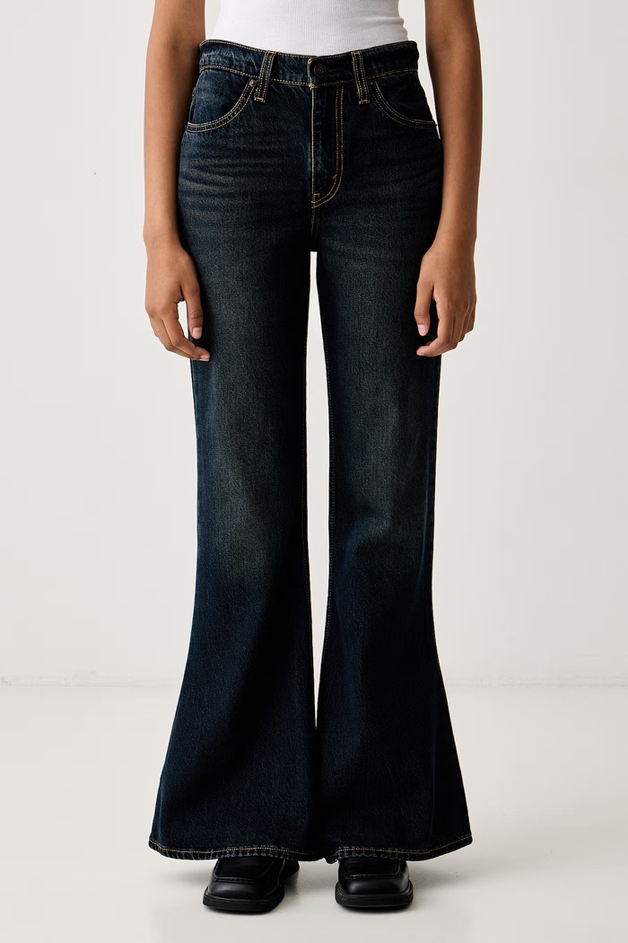 Levi's Flare traperice za žene PUDDLE SNAP FLARE mornarsko plava 0081S