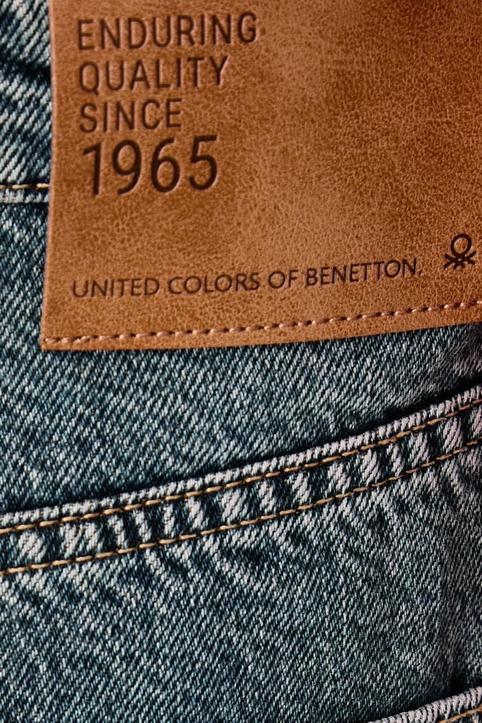 Дънки wide leg дамски United Colors of Benetton 4D4BDE039 син