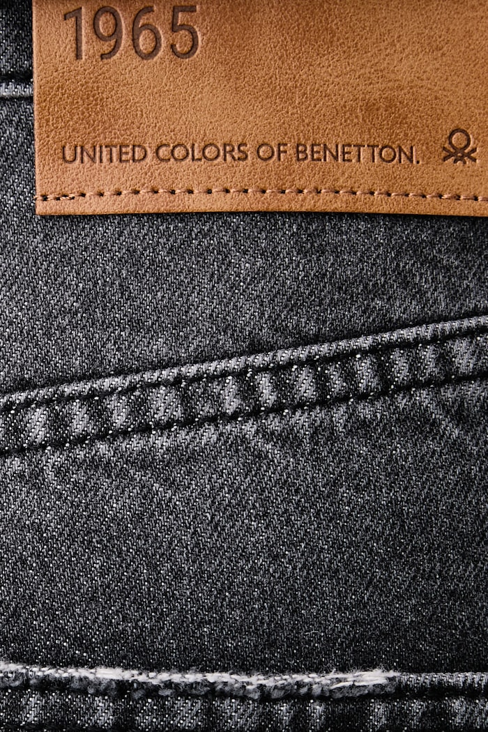 Jeans barrel da donna United Colors of Benetton 4PGHDE038 grigio