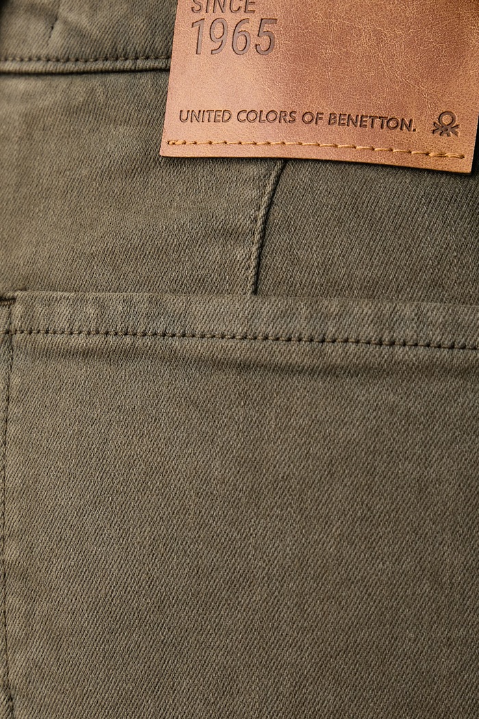 Jeansy wide leg damskie United Colors of Benetton 4HEMDF0CP zielony