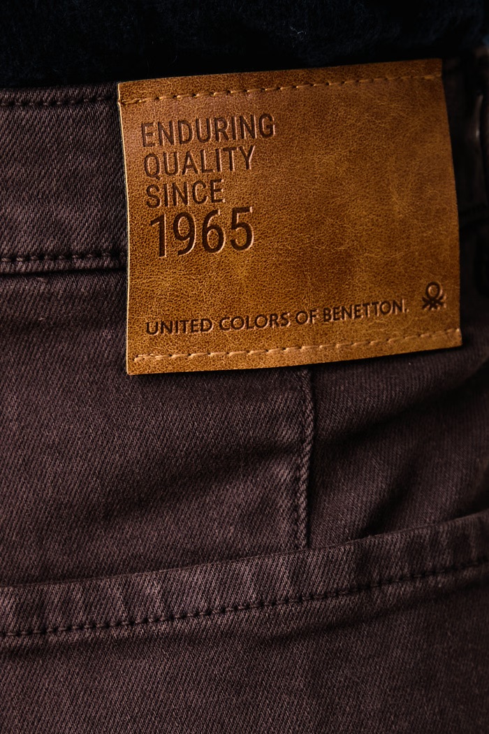 Τζιν wide leg γυναικεία United Colors of Benetton 4HEMDF0CP καφέ