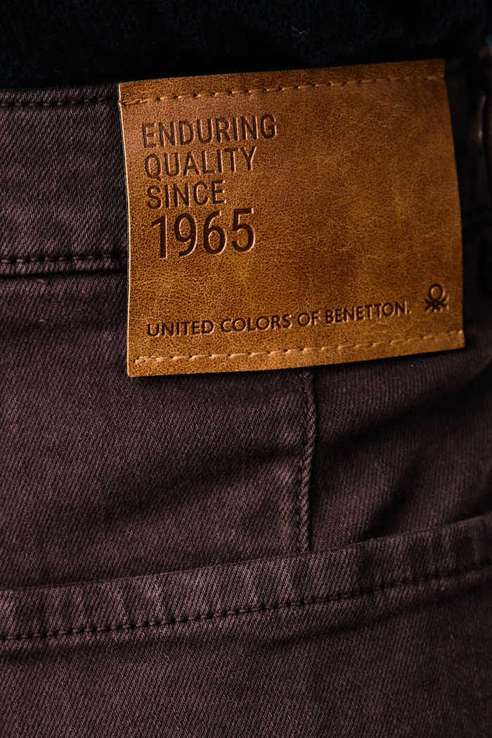 Τζιν wide leg γυναικεία United Colors of Benetton 4HEMDF0CP καφέ