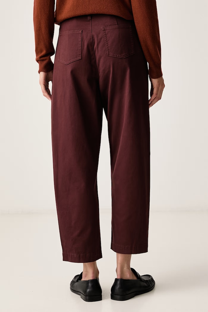 United Colors of Benetton Kalhoty dámské s bavlnou 43D8DF0CH hnědá AW26