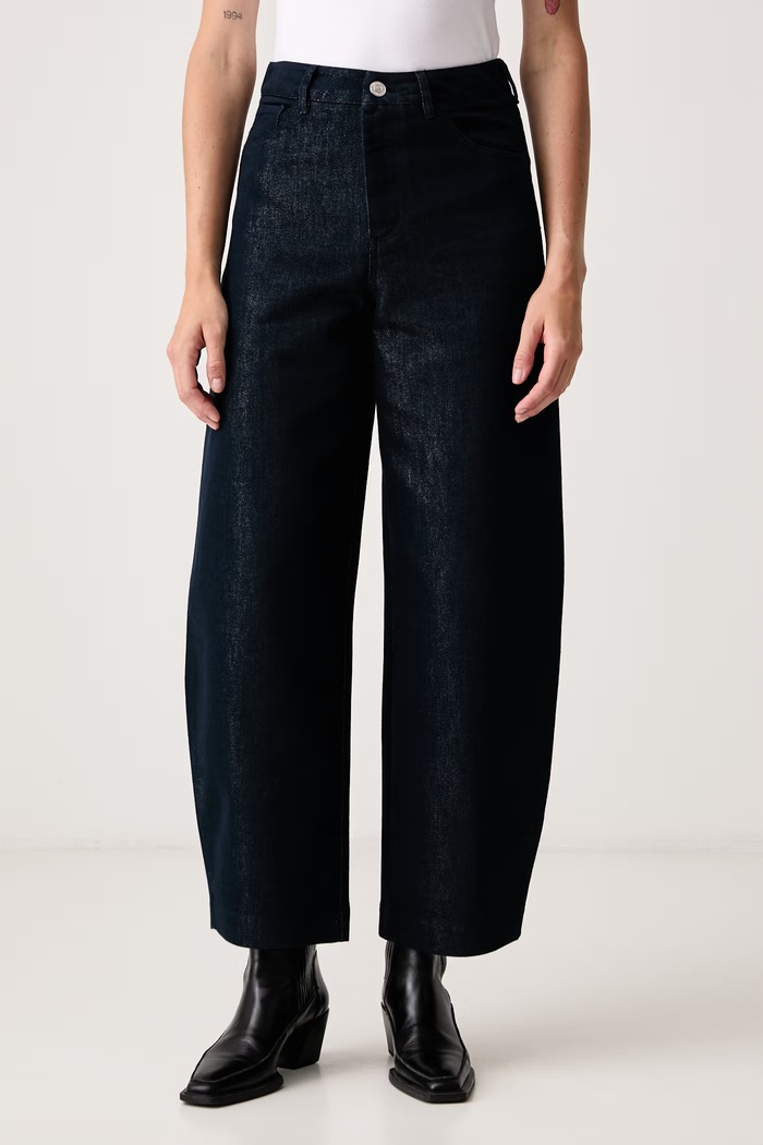 Fracomina Jeansy relaxed fit damskie granatowy FR26WVD006D419Q7
