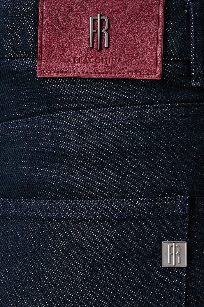 Jeansy relaxed fit damskie Fracomina FR26WVD006D419Q7 granatowy