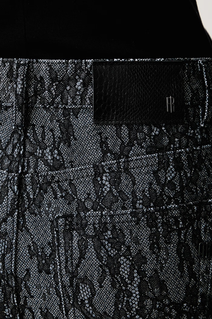 Jeansy flare damskie Fracomina FR26WV3015D419G1 granatowy