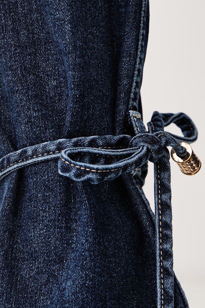 Jeansy straight damskie Fracomina FR26WV8050D46002 granatowy
