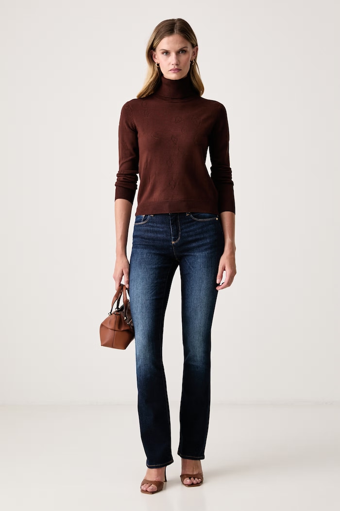 Fracomina Jeansy bootcut damskie FP26WV8020D46001 granatowy AW26